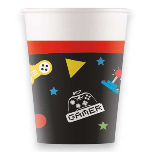 Picture of GAMING PAPER CUPS 200ML - 8 PACK
